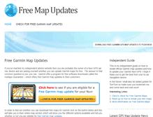 Tablet Screenshot of freemapupdates.com